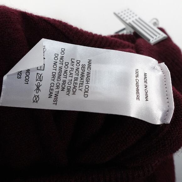 New Quince Women’s Rich Burgundy Mongolian Cashmere Sweatpants Size Small 3622 - Picture 10 of 10
